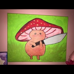 Mushroom man painting (ugly)